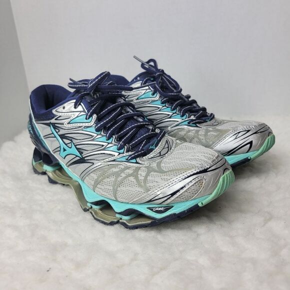 Mizuno Wave Prophecy 7.5 Women's Running Shoes Silver Grey J1GD180031 - Picture 1 of 9